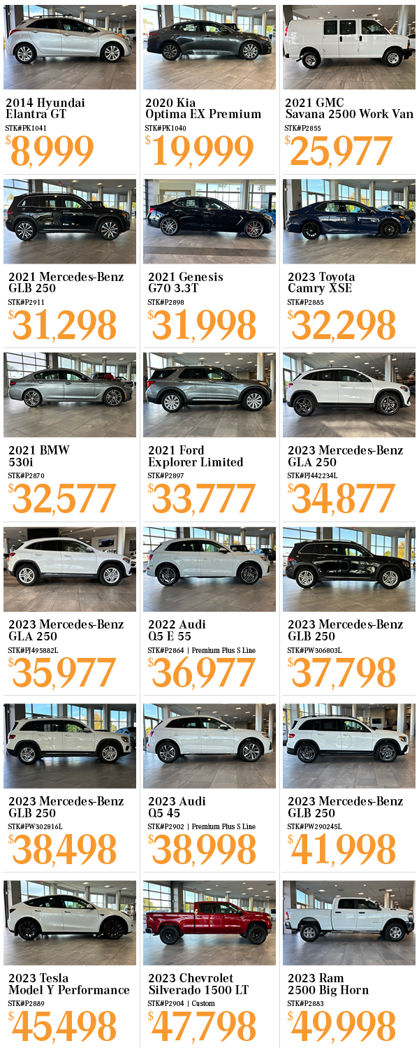PRE-OWNED CARS